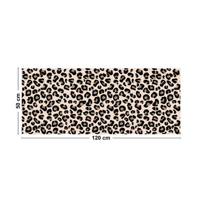 Tapis Vinyle Motif Leopard - 99deco - L 120 x l 50 cm Ep. 2 mm