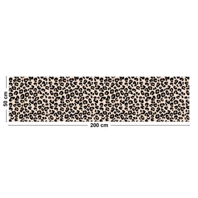 Tapis Vinyle Motif Leopard - 99deco - L 200 x l 50 cm Ep. 2 mm