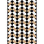 Tapis vinyle motif rectangles blancs, noirs et naturels L.148,5 x l.99 cm x ep. 2 mm