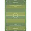Tapis vinyle motif terrain de football coloris vert L.95x l.66 cm x ep. 2 mm