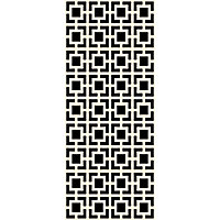 Tapis vinyle noir et blanc motif carré L.160 x l.66 cm x ep. 2 mm