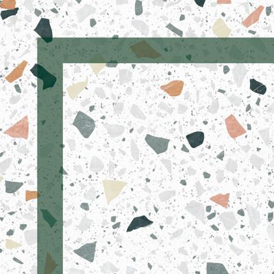 Tapis Vinyle Terrazzo - 99deco - L 120 x l 50 cm Ep. 2 mm