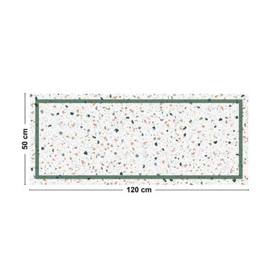 Tapis Vinyle Terrazzo - 99deco - L 120 x l 50 cm Ep. 2 mm