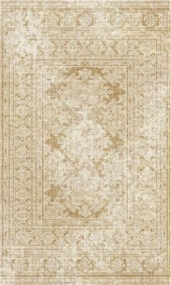 Tapis vinyle vintage clair 83 x 49,5cm