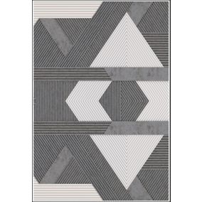 Tapis Zino Gris, Dimension: 160x230