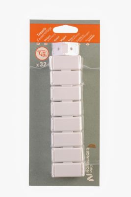 Taquet d'assemblage Nordlinger Pro blanc vendu par 32 pièces