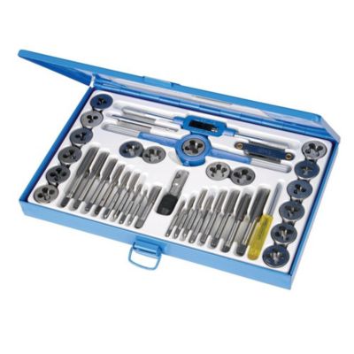 Tarauds et Filières Expert - 40 Pièces - Outils de Précision pour Travaux Métalliques - Silverline