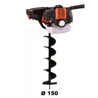 Tarière thermique 52 cm3 - 3 CV + mèche 150 mm - GT GARDEN