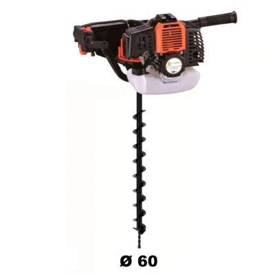 Tarière thermique 52 cm3 - 3 CV + mèche 60 mm - GT GARDEN