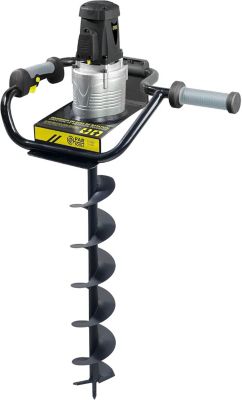 Tariere Electrique 1200W Foreuse de Jardin 120mm Profondeur 56cm avec Inverseur et Debrayage Automatique