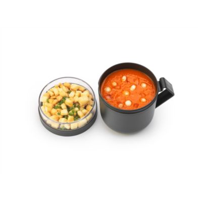 Tasse à soupe Brabantia Make & Take gris foncé 0,6 L