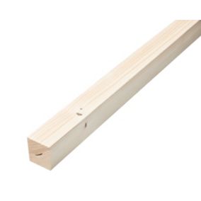 Lot de 50 bâtons en bois (carrés, 5x5 mm, longueur 60 cm, bois de