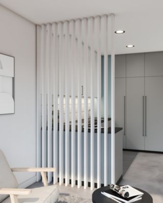 Tasseau Claustra MDF blanc à peindre l.8,8 x L.280 cm