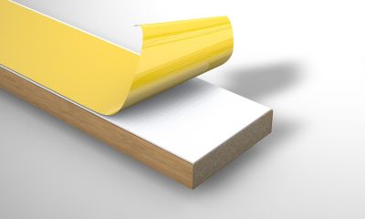 Tasseau décoratif adhésif MDF revêtu papier imprimé chêne