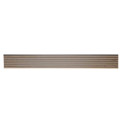 Tasseau décoratif lambris lamelles bois coloris naturel l.250 x l.30 x ep.1 cm