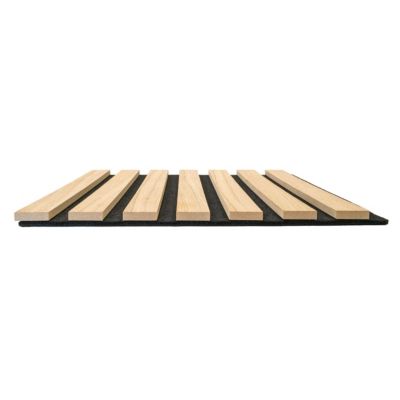 Tasseau décoratif lambris lamelles chêne clair L.120 x l.30, ép. 10mm