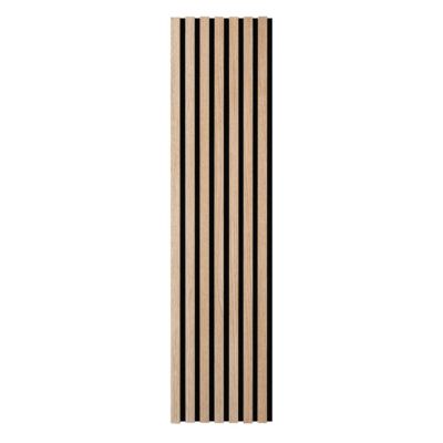Tasseau décoratif lambris lamelles chêne clair L.120 x l.30, ép. 10mm