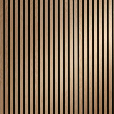 Tasseau décoratif lambris lamelles chêne clair L.120 x l.30, ép. 10mm