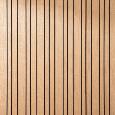 Tasseau décoratif lambris lamelles chêne clair L.250 x l.30, ép. 6mm