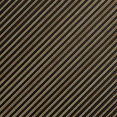 Tasseau décoratif lambris lamelles Linea Slim Black MDF noir et chêne 15 x 265 cm, ép. 30mm