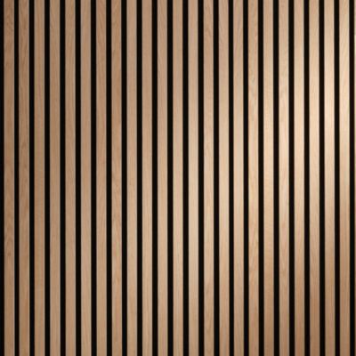 Tasseau décoratif lamelles en bois sur feutrine 30 x 60 cm (vendu à l'unité)