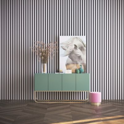 Tasseau décoratif placage blanc 3 x 280 cm vendu par 4 pièces