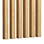 Tasseau décoratif placage papier imitation chêne Saragosse, 3 x 4 cm L.2,8 m (lot de 4)
