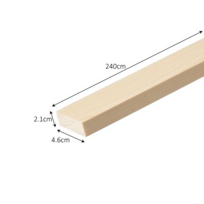 Tasseau raboté pin L.240 cm - 46 x 21 mm