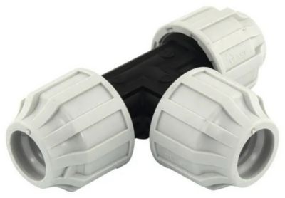 Té à compression Fitt PEHD Ø25 mm 16bar