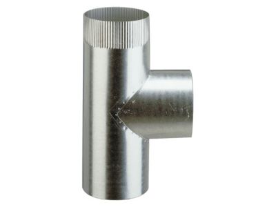 Té de raccordement nu aluminié ø125 mm Poujoulat