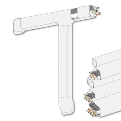 Té pour goulotte 80 x 60 mm spécial climatiseur fixe Autogyre