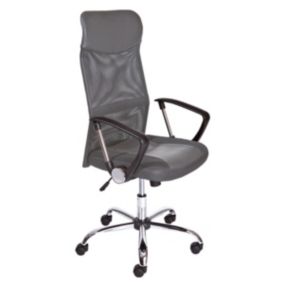 TECHNO - Fauteuil de Bureau sur Roulettes Gris