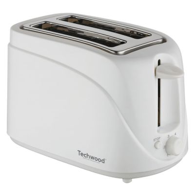 Techwood TGP-202 Grille Pain 2 avec Fentes, Blanc