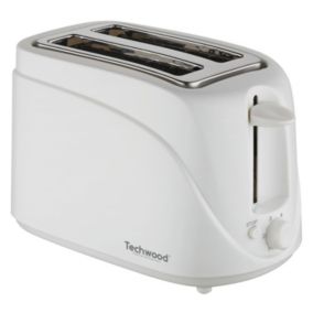 Techwood TGP-202 Grille Pain 2 avec Fentes, Blanc