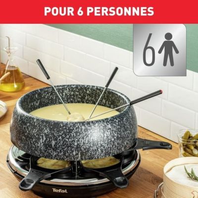 Tefal Appareil à raclette, 6 personnes, Compact, Rangement facile, Livre de recettes inclus