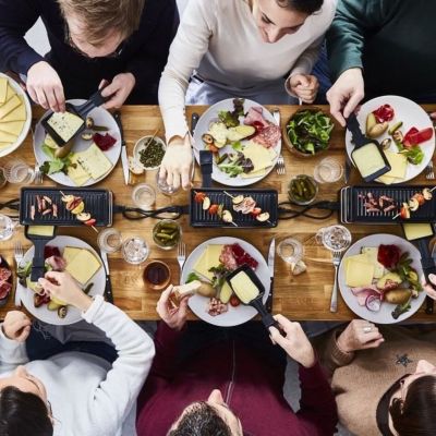 Tefal Appareil à raclette et grill, 2 personnes, Modulable, Prise intégrée pour brancher d'autres