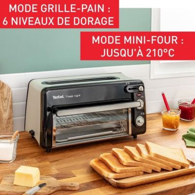 Tefal TL6008 2 part(s) 1300 W Aluminium, Noir