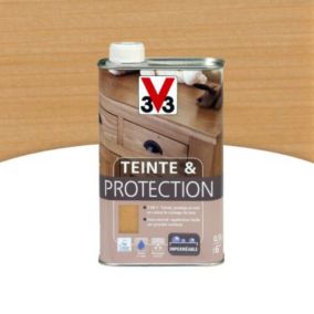 Teinte et protection meubles et boiseries V33 chêne clair mat 0,5L