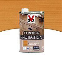 Teinte et protection meubles et boiseries V33 chêne doré mat 0,5L