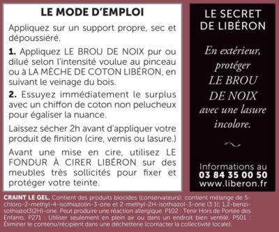 Teinte naturelle Le brou de noix Libéron 500ml