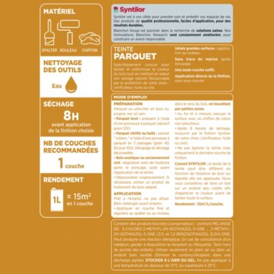 Teinte parquet Syntilor chêne moyen 1L