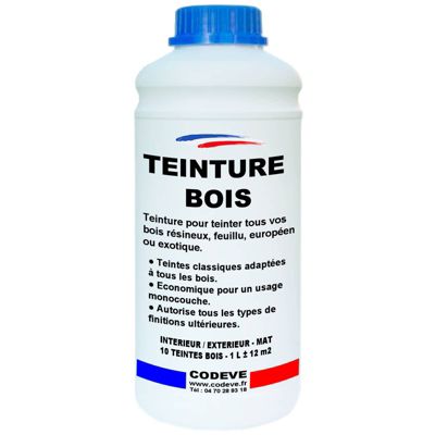 Teinture Bois -  1 L   - Codeve Bois - Acajou