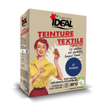 Teinture textile vintage bleu marine Idéal 350g