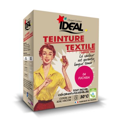 Teinture textile vintage fuschia Idéal 350g