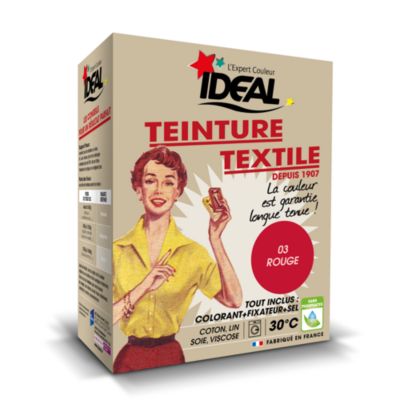 Teinture textile vintage rouge Idéal 350g