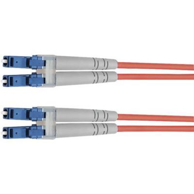 TELEGÄRTNER Cordon fibre optique duplex OM4 50/125 µm - 1x LC Duplex à 1x LC Duplex, violet, câble rond, 1 pièce.
