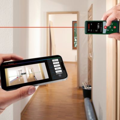 Télémètre laser connecté Bosch UniversalDistance 40C portée jusqu'à 40 m précision ± 2 mm