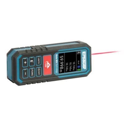 Télémètre laser connecté Erbauer portée jusqu'à 60 m précision ± 1,5 mm