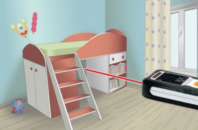 Télémètre laser Laserliner 080.830A portée jusqu'à 30 m précision ± 2 mm