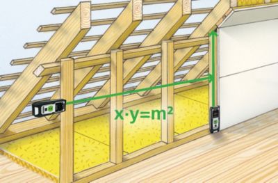Télémètre laser Laserliner 080.833A portée jusqu'à 40 m précision ± 2 mm